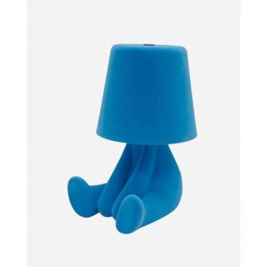Imagem de Abajur Boneco Infantil Led 3 Luzes Iluminação Noturna Cor:azul - Jac P