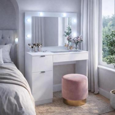 Imagem de Penteadeira com Organizador 1 Porta 2 Gavetas Bahia - Politorno