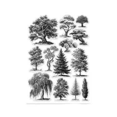 Imagem de Carimbos Transparentes Vintage Para Confecção De Cartões, 8,27x11,69 P