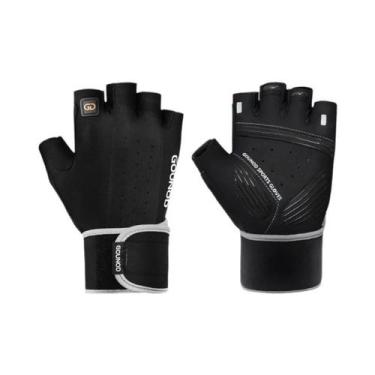 Imagem de Luvas Femininas Respiráveis antiderrapantes De Meio Dedo Para Academia