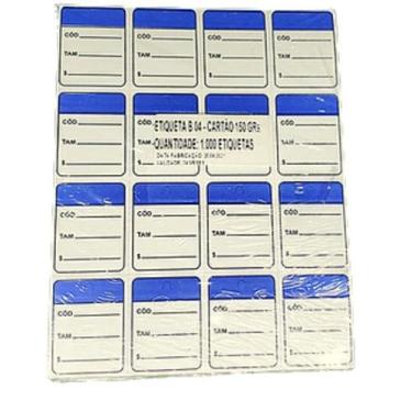 Imagem de Etiqueta 04 Destacável 30x 8mm Papel - c/1000 Unid - Central, Azul