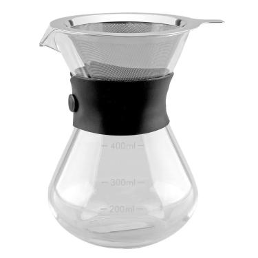 Imagem de Cafeteira Tramontina Com Coador Reutilizável De Aço Inox 400ml 61764060