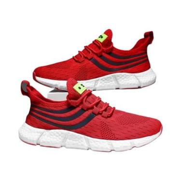 Imagem de Tênis Casuais Leves E Respiráveis Para Homens, Antiderrapantes, Para C