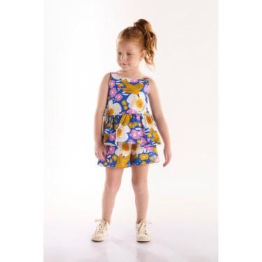 Imagem de Conjunto Infantil para Menina com Blusa e Short Bem Me Quer Três e Já,