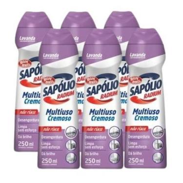 Imagem de Kit 6 Sapolio Radium Cremoso Lavanda Bombril 250Ml