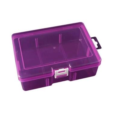 Imagem de Caixa De Armazenamento De Joias De Plástico Transparente Para Miçangas