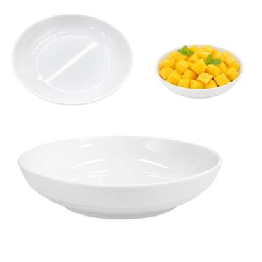 Imagem de Travessa Melamina 15,5cm Redonda Pote Saladeira Branco - Chinatown