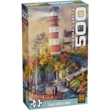 Imagem de QUEBRA-CABEÇA Cartonado Farol À BEIRA-MAR 500 Peças - GROW
