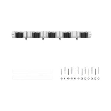 Imagem de Suporte De Parede Em Aço Inoxidável Para Vassouras E Rodos, Rack De Ar