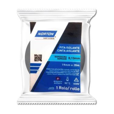 Imagem de Fita Isolante Antichama 19mm x 20mt Preta 78072729969 Norton - FITAS