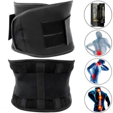 Imagem de Cinta Coluna Lombar Alivia Dor Ciático Fibromialgia + Premium - Aoyama