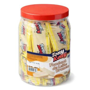 Imagem de Fondant de Leite Branco Tonykelly Pacote 1,02kg com 20 Unidades