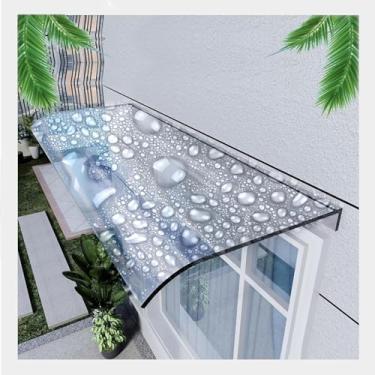 Imagem de Toldo externo do dossel da porta da frente, capa de abrigo de chuva para janela invisível, dossel de jardim do dossel da porta, toldo transparente da porta da frente, proteção UV contra chuv