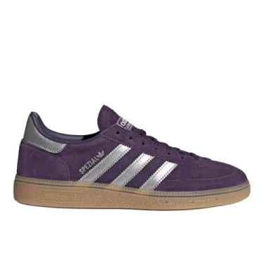 Imagem de adidas Tênis feminino Silvmt/Aurplu Handball Spezial W plumSilver met./Aurora Plum 38 EUA, Multi, 5.5 Wide