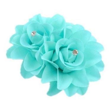 Imagem de Arranjo Enfeite Cabelo Noiva Flor Pano Strass Dama Debutante - De Cast