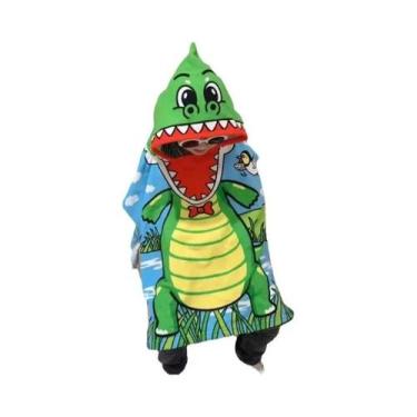 Imagem de Toalha De Praia Infantil Com Capuz De Desenho Animado, Absorvente E De