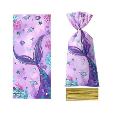 Imagem de Decoração De Festa De Aniversário Da Pequena Sereia Para Meninas, Supo