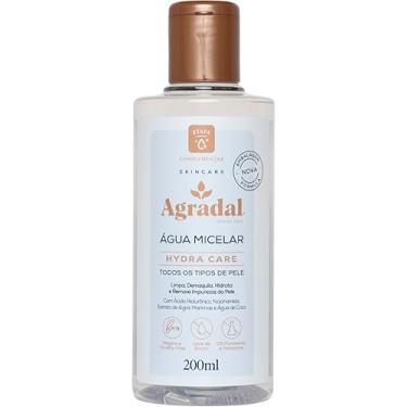 Imagem de Agradal, Água Micelar Hydra Care Desmaquilhante e Equilibrante com Ácido Hialurônico, Niacinamida e Algas Marinhas, Para Todos os Tipos de Pele, 200ml