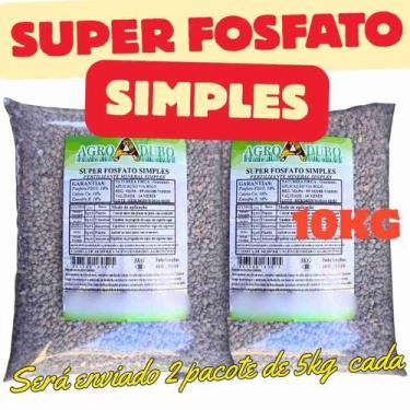 Imagem de Fertilizante Super Fosfato Simples 10Kg Adubo - AGROADUBO