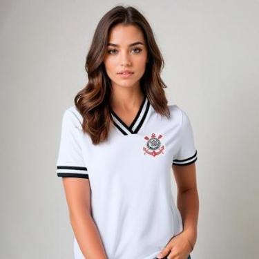 Imagem de Camisa Baby Look Corinthians Dry Torcedora Feminina-Feminino