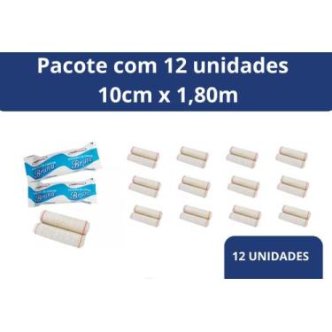 Imagem de Atadura de Crepom Bruna 10cm x 1,80m Pacote c/12 Unidades - Medi House