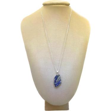 Imagem de Pingente Prata 950 Lápis Lazúli Bruto - P. Vecchio Joias - Ponte Vecch