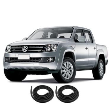 Imagem de Kit Borracha Vedação Das Portas Traseiras Amarok 2010 A 2023 - SEM MAR