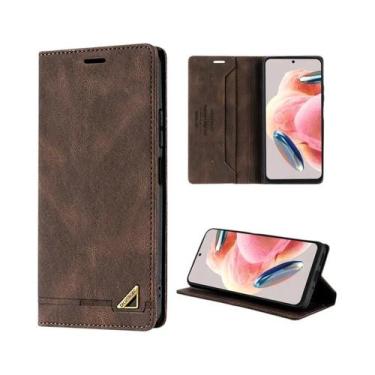 Imagem de Capa Carteira Magnética De Couro Com Bloqueio RFID E Suporte Para Cart