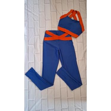 Imagem de Conjunto Fitness Calça Leg e Top Roupa de Treino Academia - PIJAMAS VI