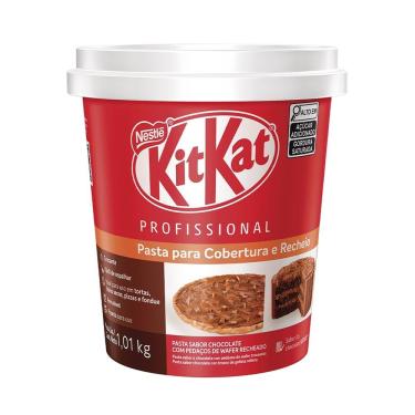 Imagem de Pasta Cremosa Nestlé para Recheio e Cobertura - Kit Kat Chocolate Pote 1,01kg