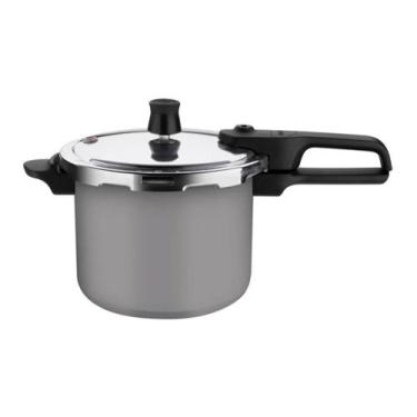 Imagem de Panela de Pressão Segura 4,5L Cinza Rochedo