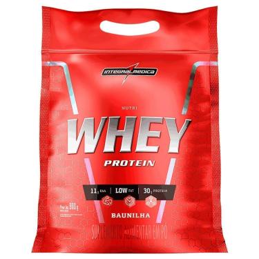 Imagem de Suplemento em Pó Nutri whey Protein Para Ganho de Peso Baunilha 900g Refil - Integralme...