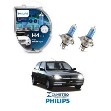 Imagem de Lâmpadas Farol Peugeot 306 Philips H4 CrystalVision
