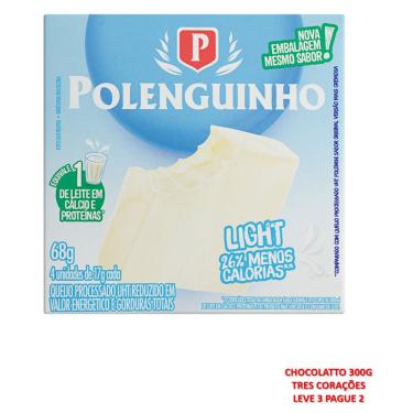 Imagem de Queijo Processado Light Polenghi 68g 4 Unidades Sem Glúten