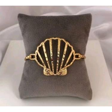 Imagem de Bracelete Sereia Concha Vazada Estilo Princesa - Magazine world jóias 