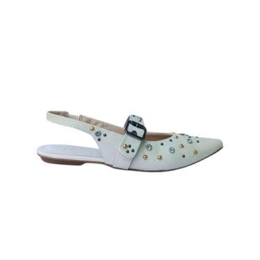 Imagem de Sandália com abertura no calcanhar - ZI & ZI SHOES, Beje, 35