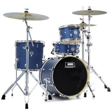Imagem de Bateria Acústica D One Rocket DR18 Blue Satin Sparkle Banco - Done