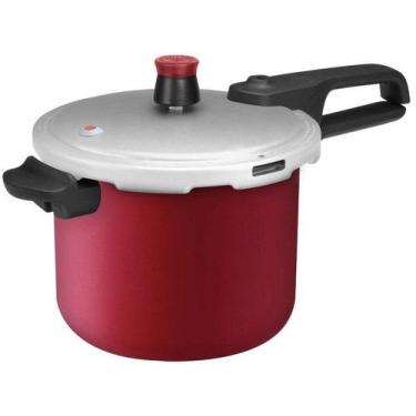Imagem de Panela de Pressão Segura Rochedo 4,5L - Vermelha EP45 - R3F1ZC11 - Roc