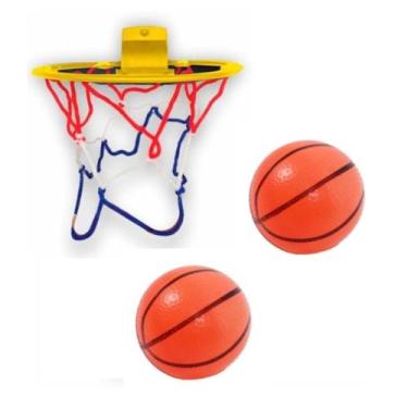 Imagem de kit de basquetebol infantil com cesta e duas bolas - Elite 