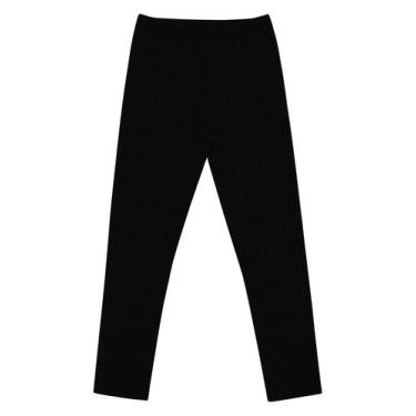 Imagem de Legging Infantil Menina Molecotton Rovitex Kids Preto, 2, Preto