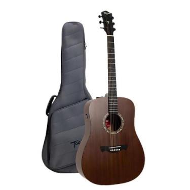 Imagem de Violao tagima folk non-cutaway eq aco t/ red cedar b/s sapele tlm-100 