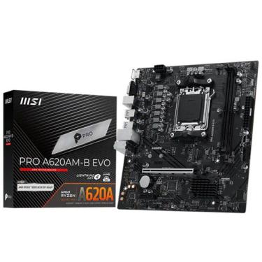 Imagem de Placa Mãe MSI A620AM-B EVO-E, AMD AM5, DDR5, USB 2.0, Chipset AMD A620