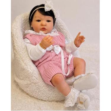 Imagem de Bebê Reborn Menina Princesa Lançamento Corpo Inteiro Silicone Toma Ban