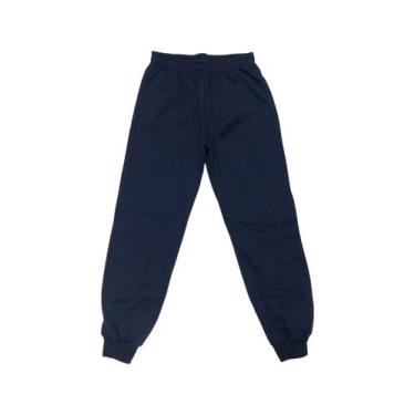 Imagem de Calça Infantil Moletinho Felpado - Olv Jeans, Azul marinho, 8
