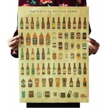 Imagem de Poster, Quadro Cartaz Retro Vintange Garrafas De Cerveja - IMPT