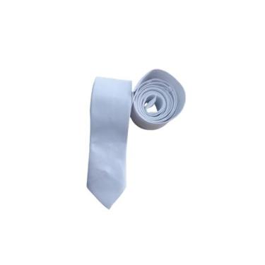 Imagem de gravata slim fit branco cetim - coloniel