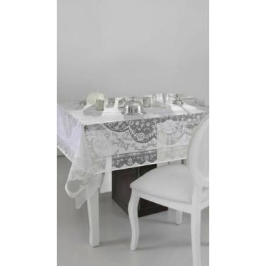 Imagem de Toalha de Mesa Renda Retangular 1,55x3,00m Branca - Congratulations St