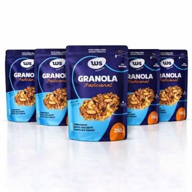 Imagem de Kit 5 Granola Tradicional WS NATURAIS 250g