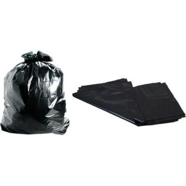 Imagem de Saco Para Lixo 40 Litros Preto 100 Unidades - Higipack