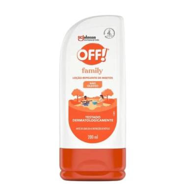 Imagem de Repelente de Insetos OFF Family 200ml Loção Não Oleoso Testado Dermato